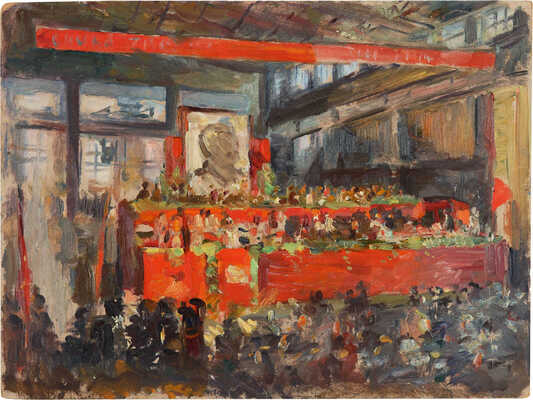 Уфимцев Виктор Иванович. Беговат. Митинг на заводе